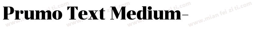 Prumo Text Medium字体转换